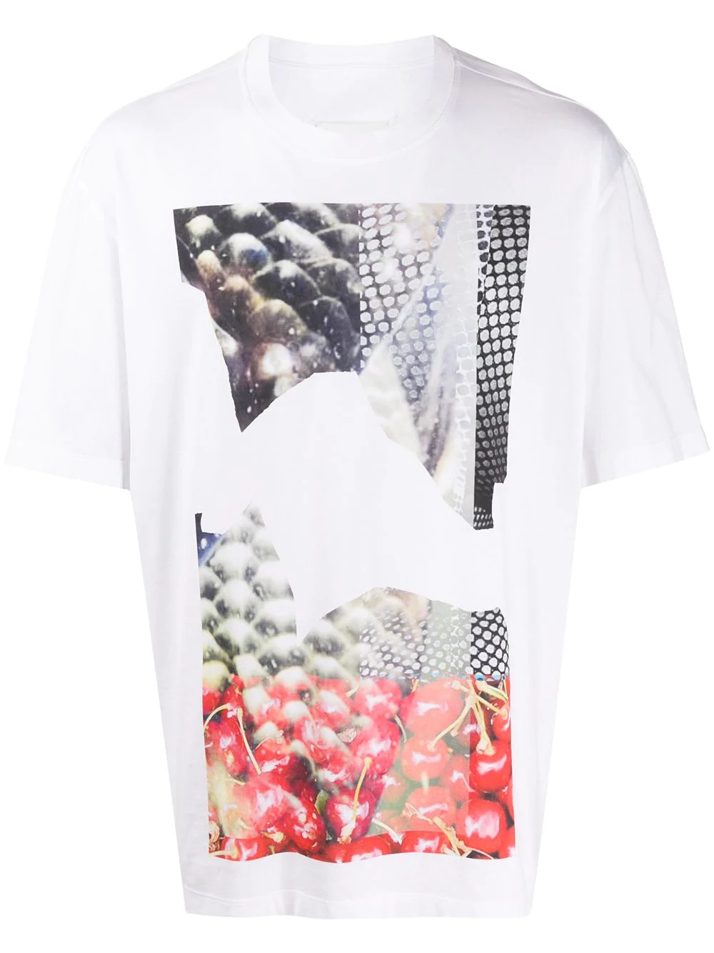 cherry print T-shirt - 1