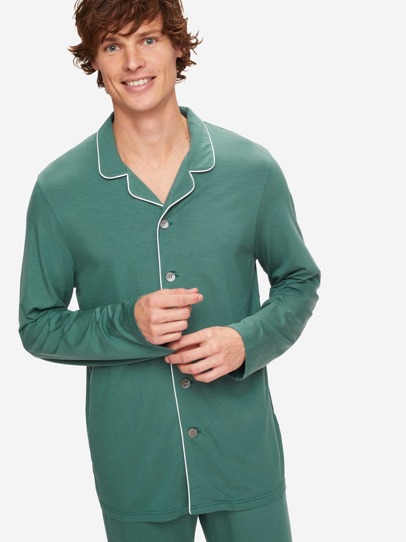 Men's Pyjamas Basel 12 Micro Modal Stretch Green - 5