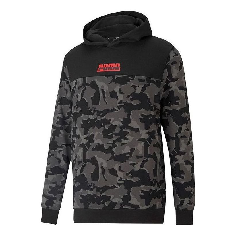 PUMA Moletom Camo Printed Masculino Hoodie 'Black Camo' 588499-01 - 1