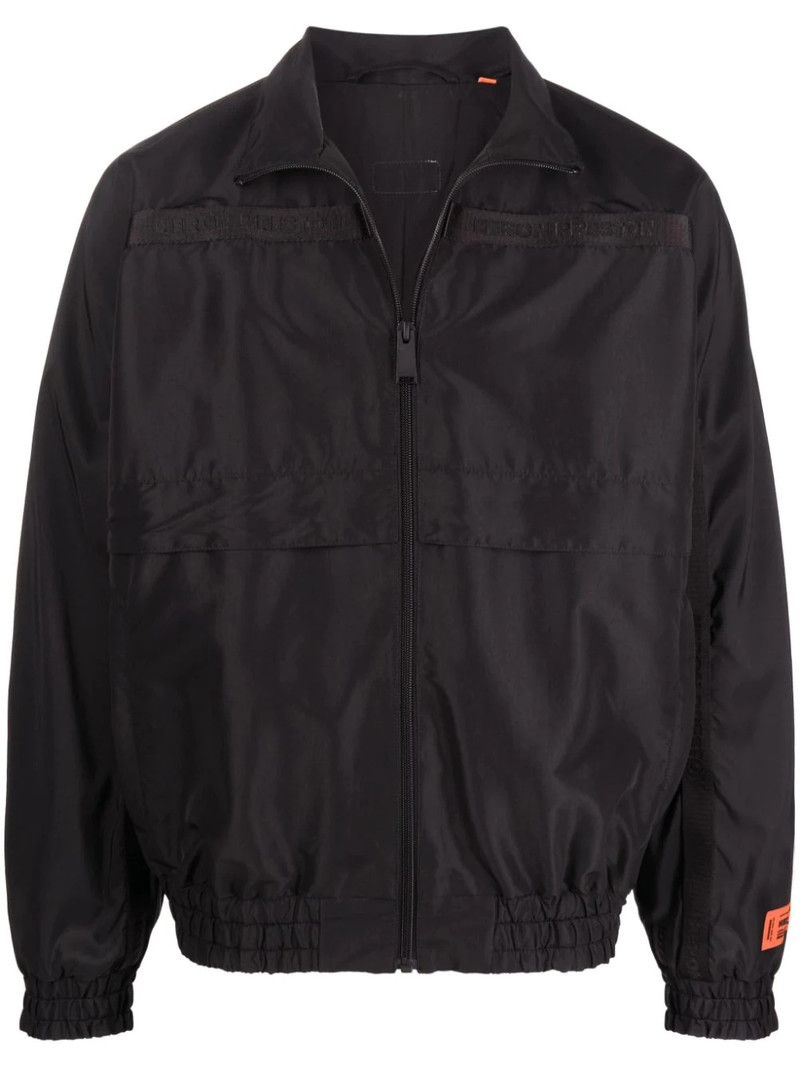 logo-patch bomber jacket 1