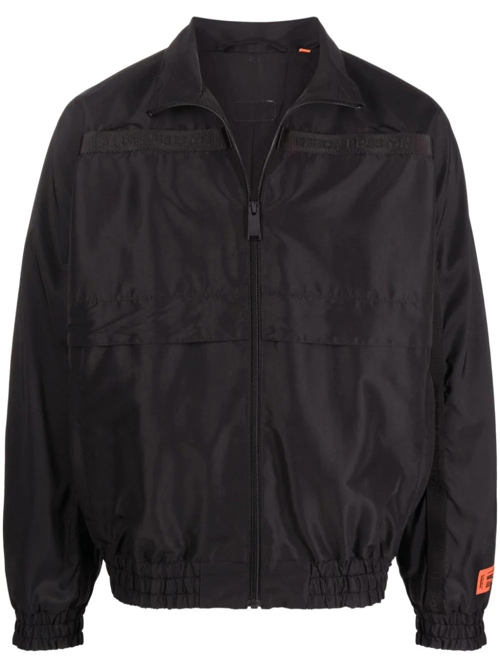 logo-patch bomber jacket - 1