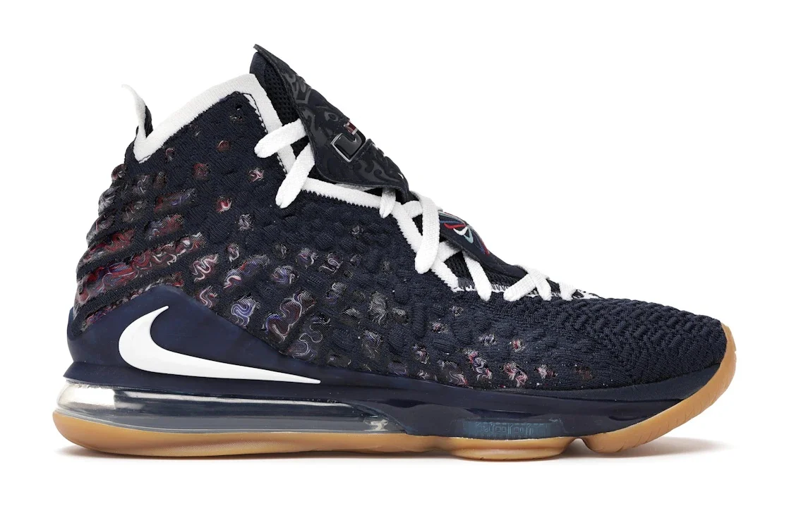 Nike LeBron 17 대학 해군 - 1
