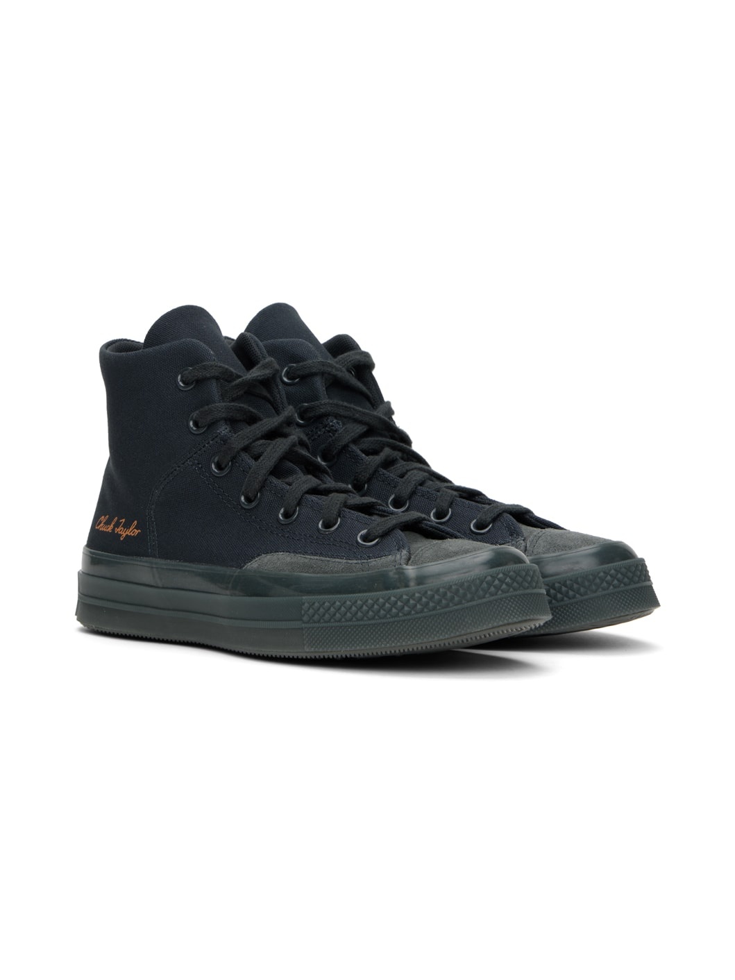 Black & Gray Chuck 70 Marquis Hi Sneakers - 4