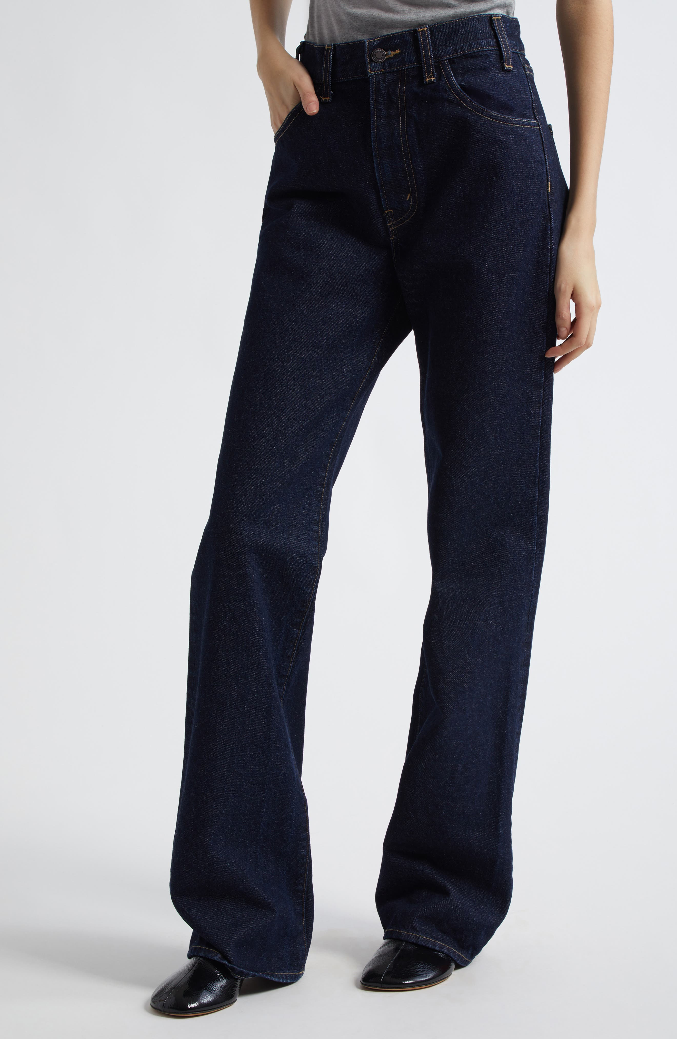 Nili Lotan Joan High Waist Jeans in Indigo Rinse at Nordstrom - 5