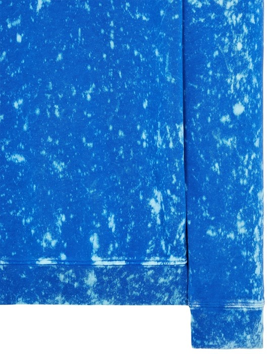 61338 COTTON FLEECE + OFF-DYE OVD TREATMENT_ GARMENT DYED ULTRAMARINE BLUE - 5