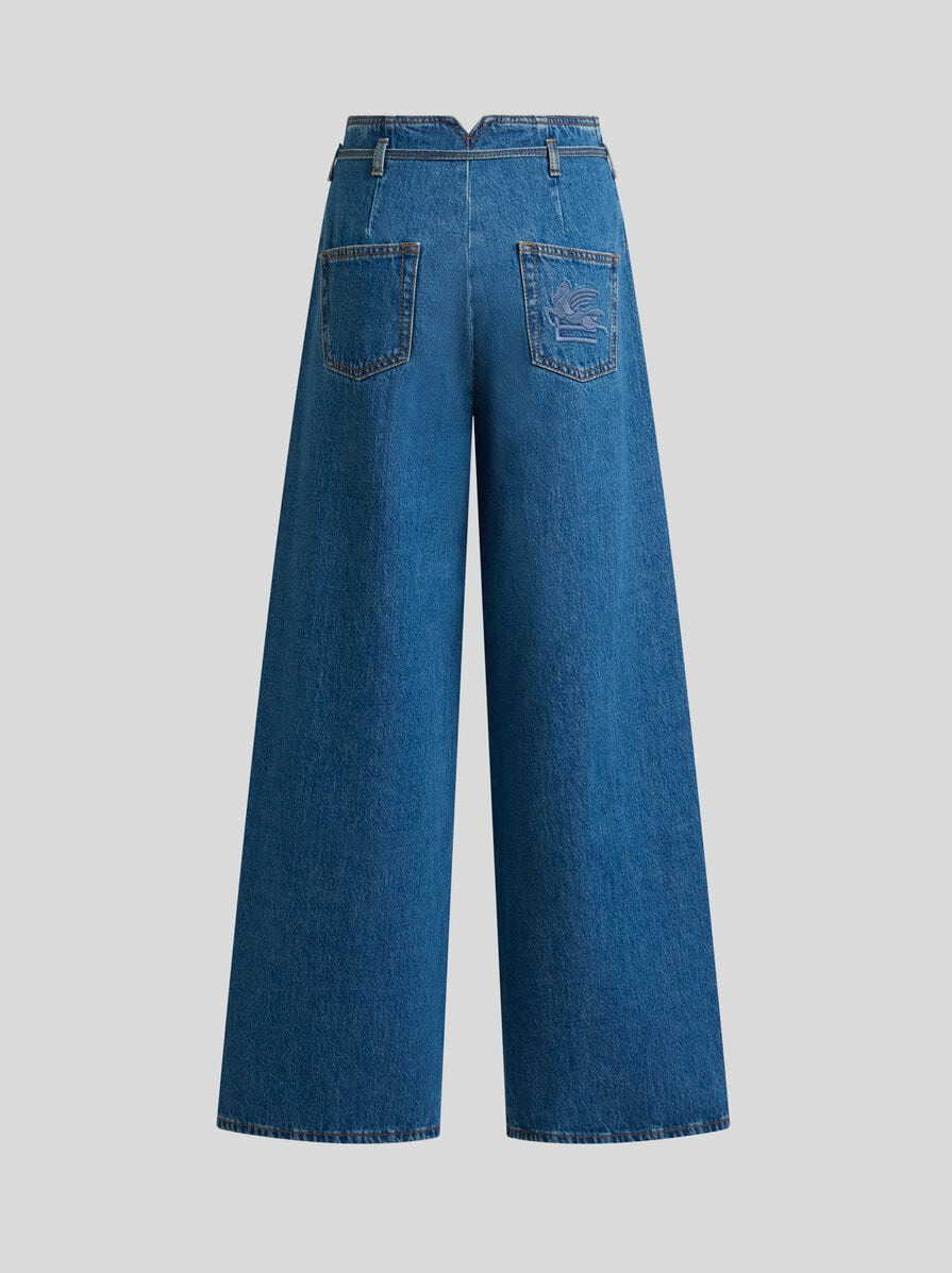 CULOTTE JEANS WITH BELT - 6