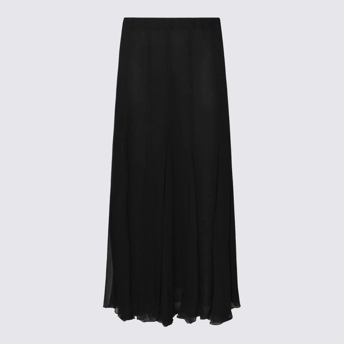Chloé Black Silk Skirt - 1
