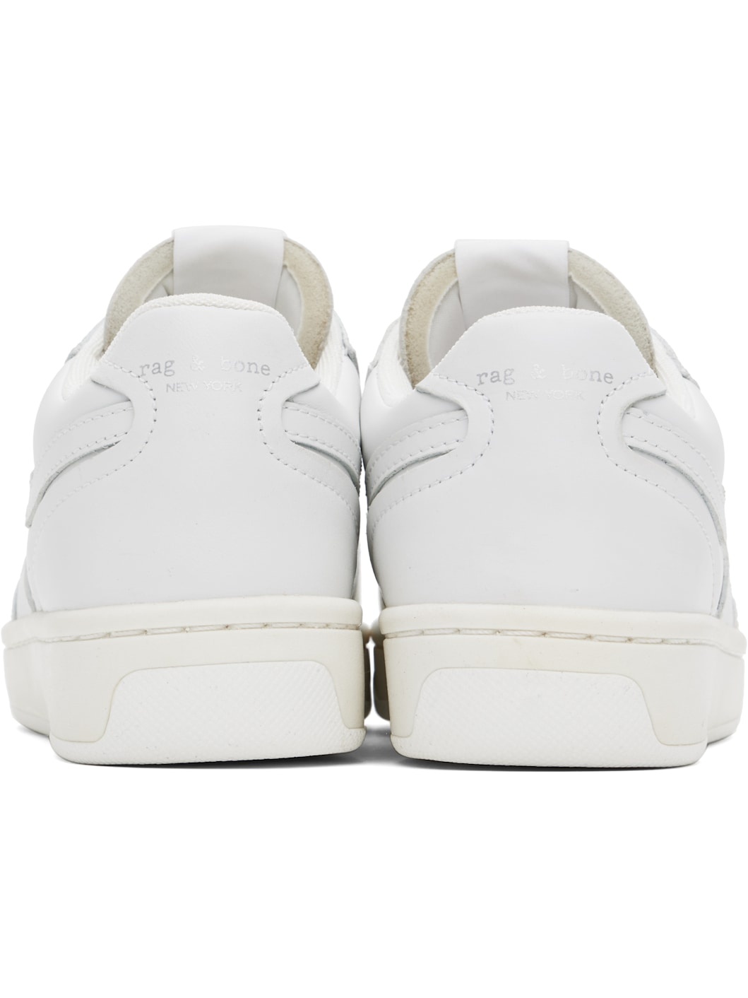 White Retro Court Sneakers - 2