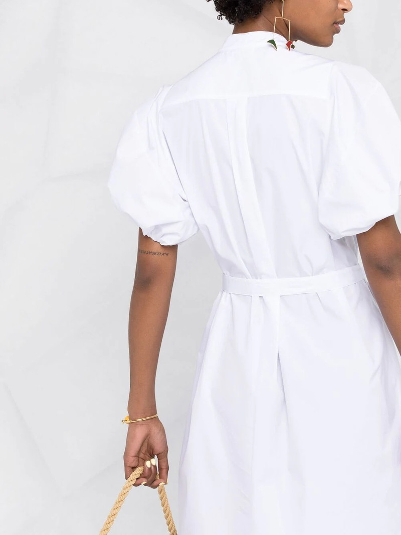 tied waist poplin shirt dress 3