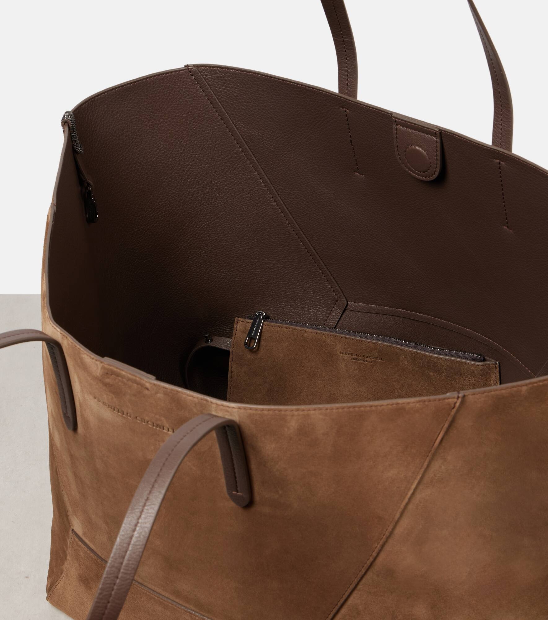BC Duo Large suede tote bag - 3