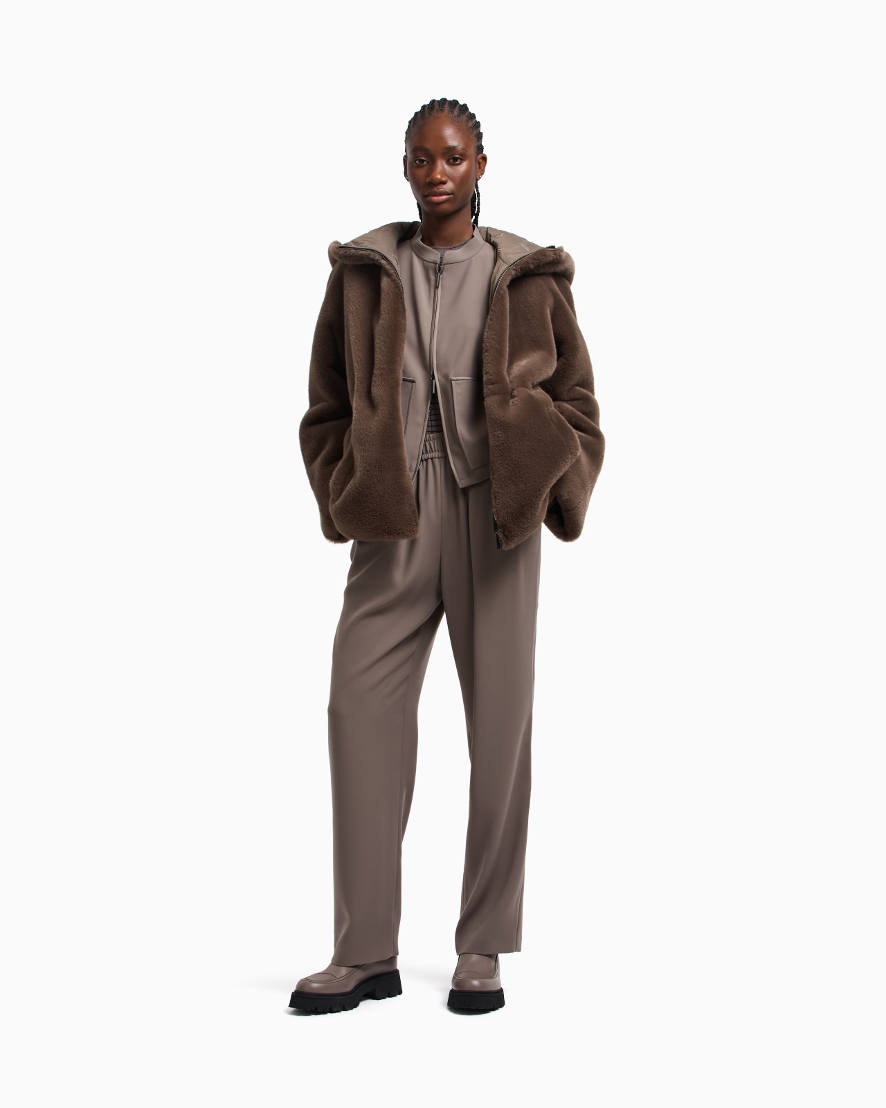 TECHNICAL-CADY TROUSERS WITH ELASTICATED WAISTBAND - 2