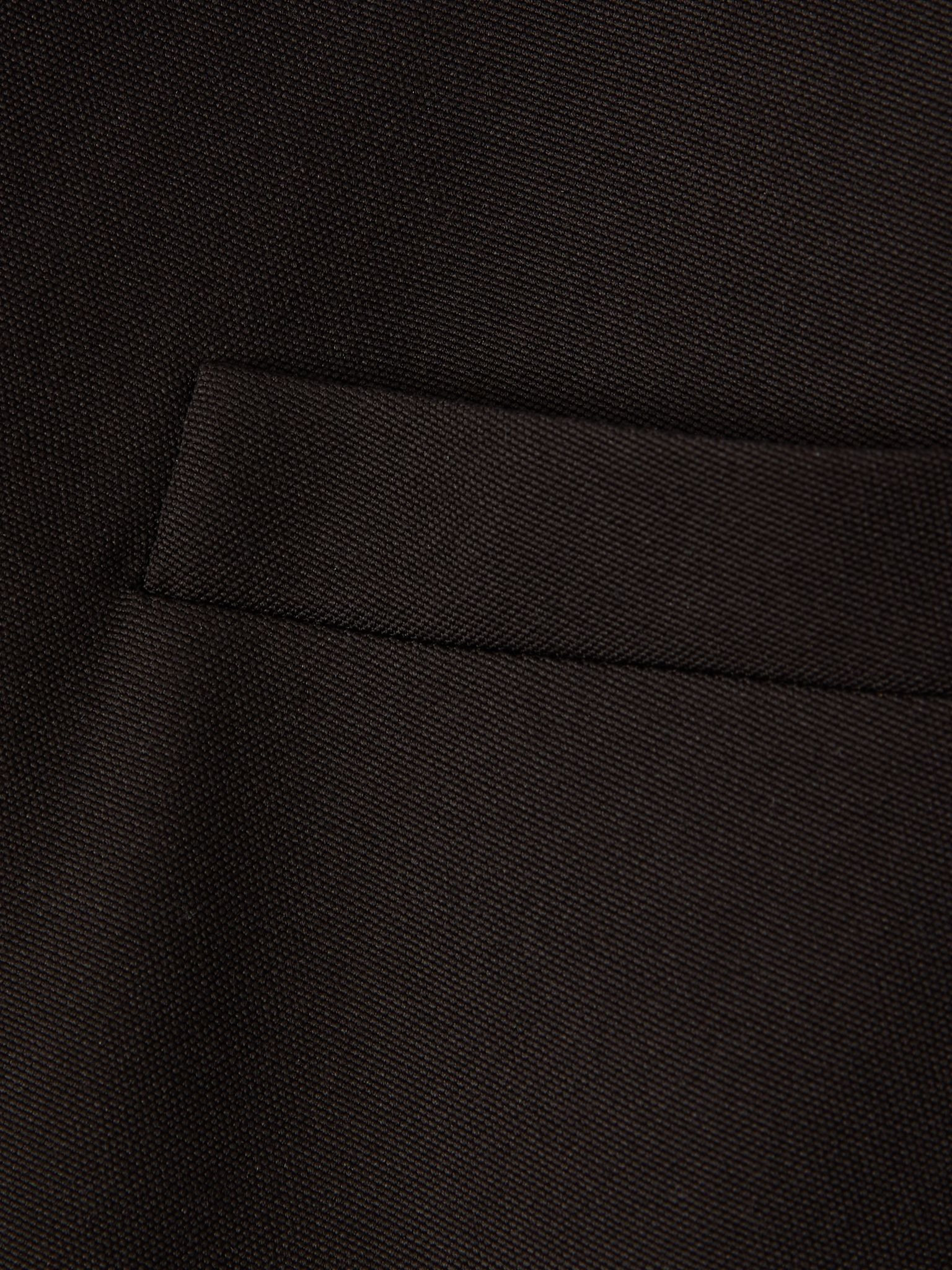 Frayed wool blazer Dark brown - 4