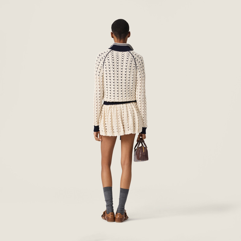 Cotton zipper cardigan 3