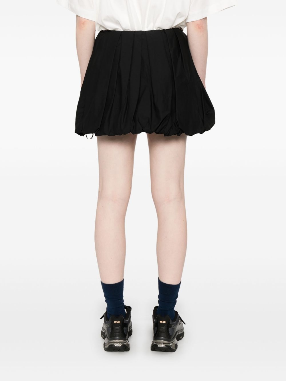 poplin balloon mini skirt - 4