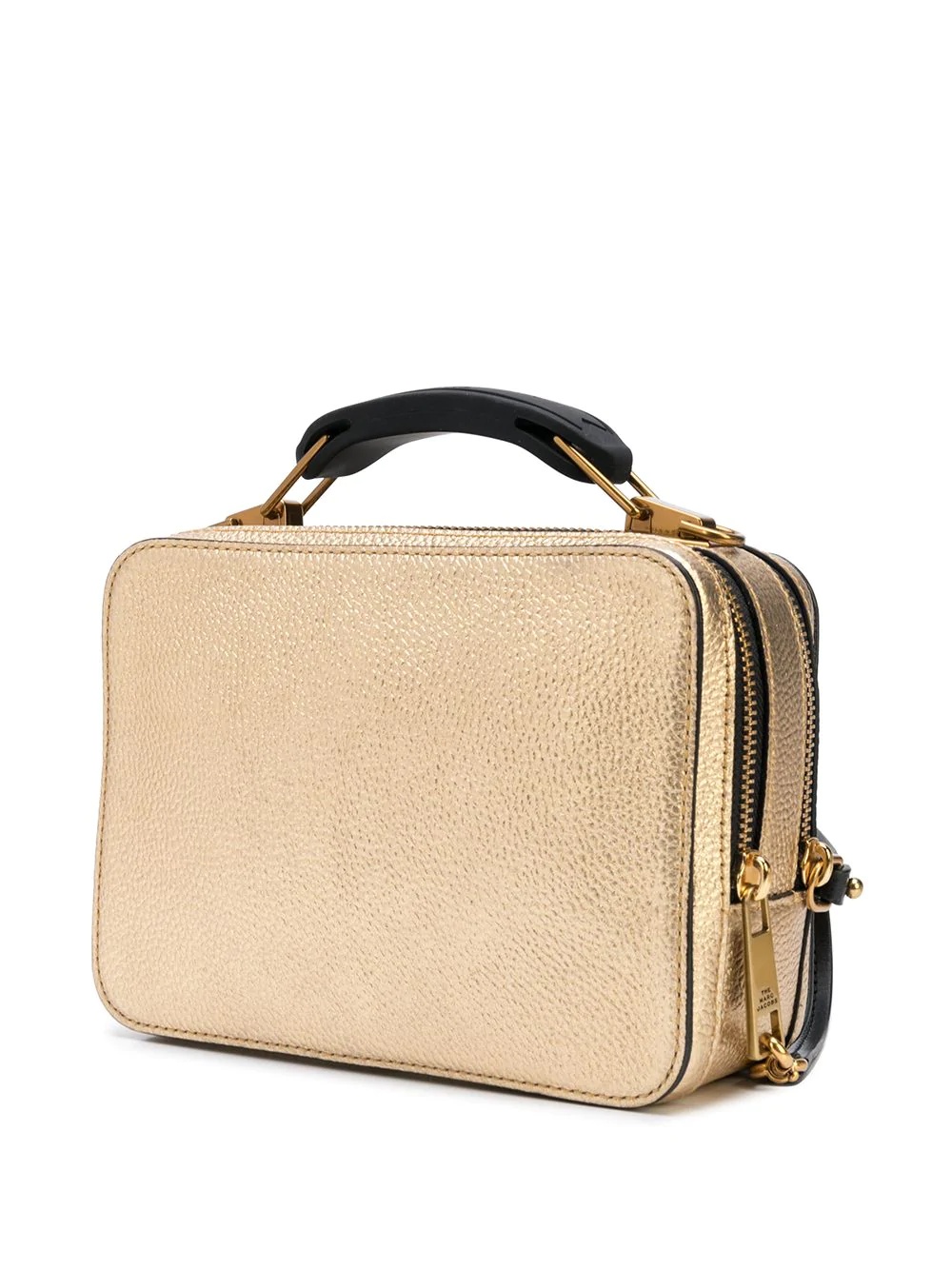 The Metallic Textured Mini Box bag - 3