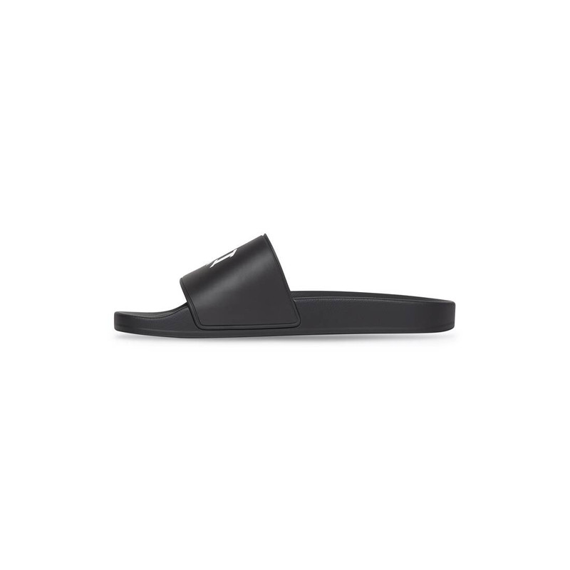 BALENCIAGA Men's Cities Dubai Pool Slide Sandal  in Black outlook