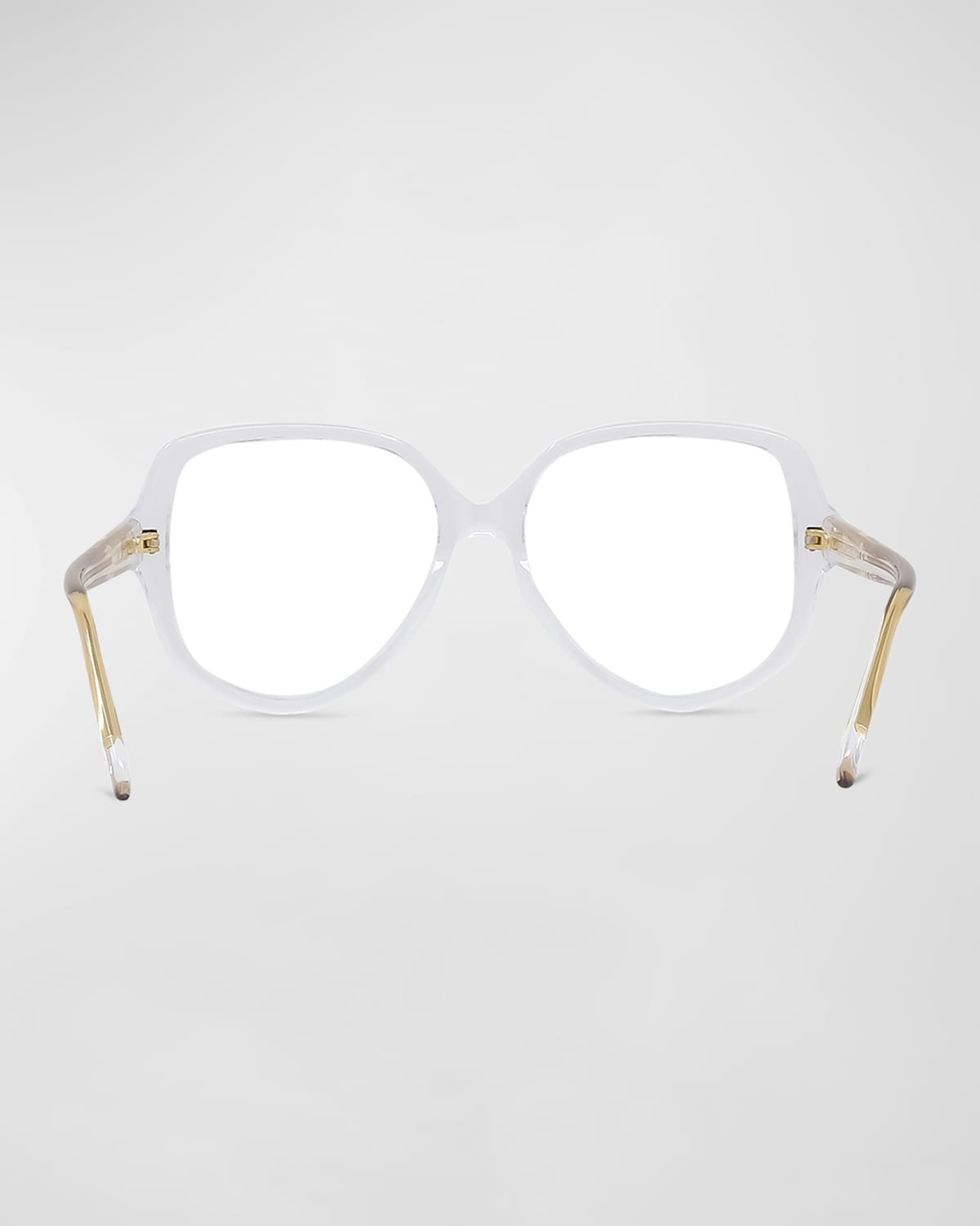 Thin Geometric Acetate Round Glasses - 5