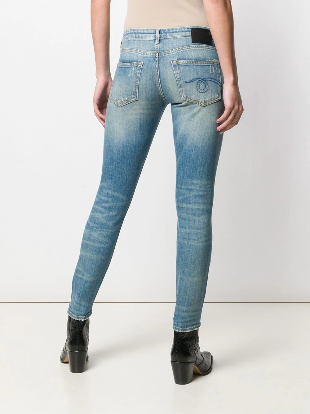 distressed skinny jeans - 4