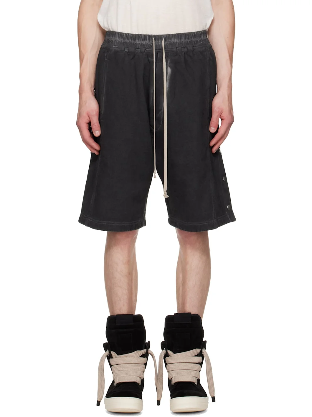 Black Tower Pusher Shorts - 1