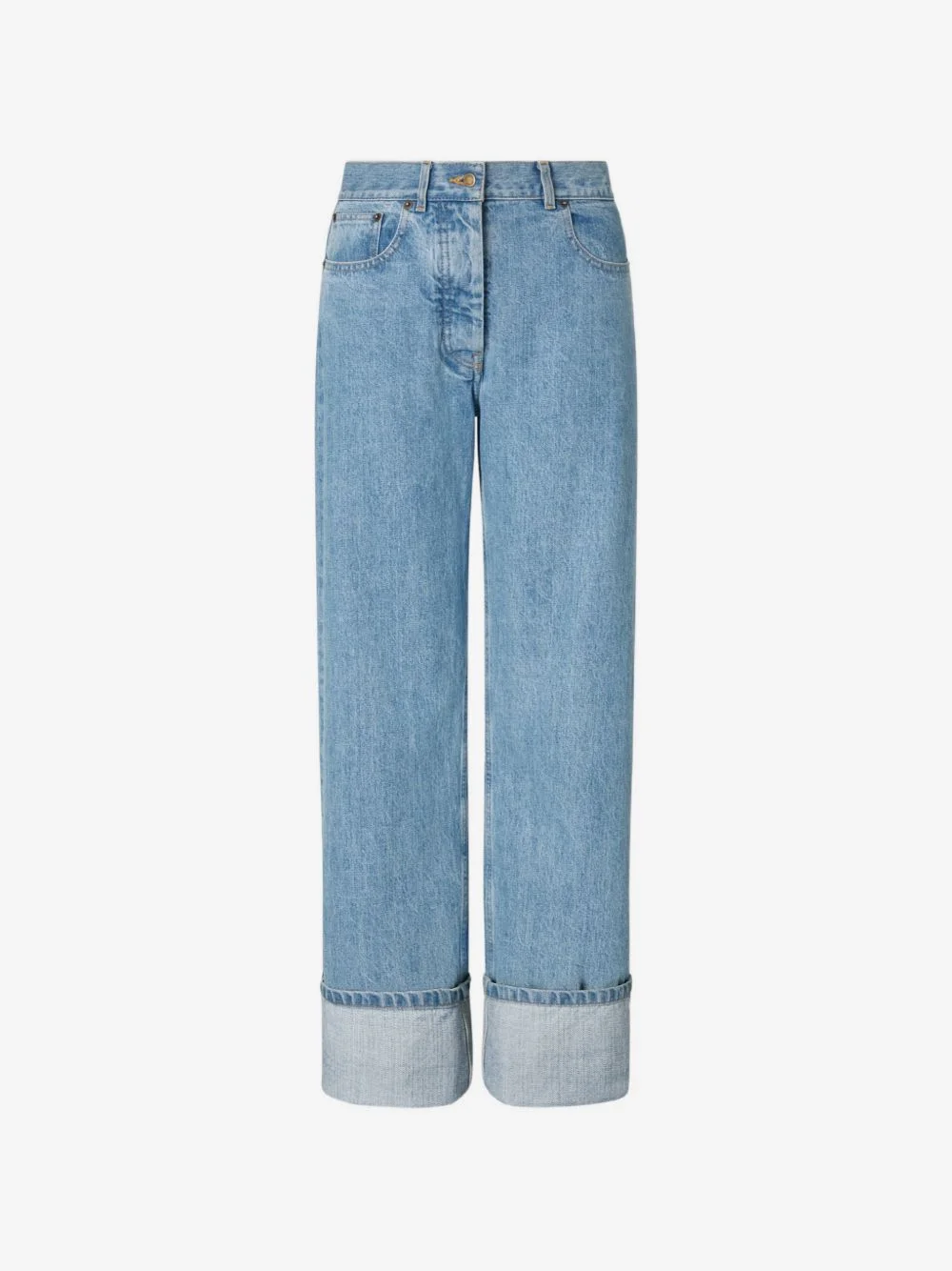 turn-up jeans - 1