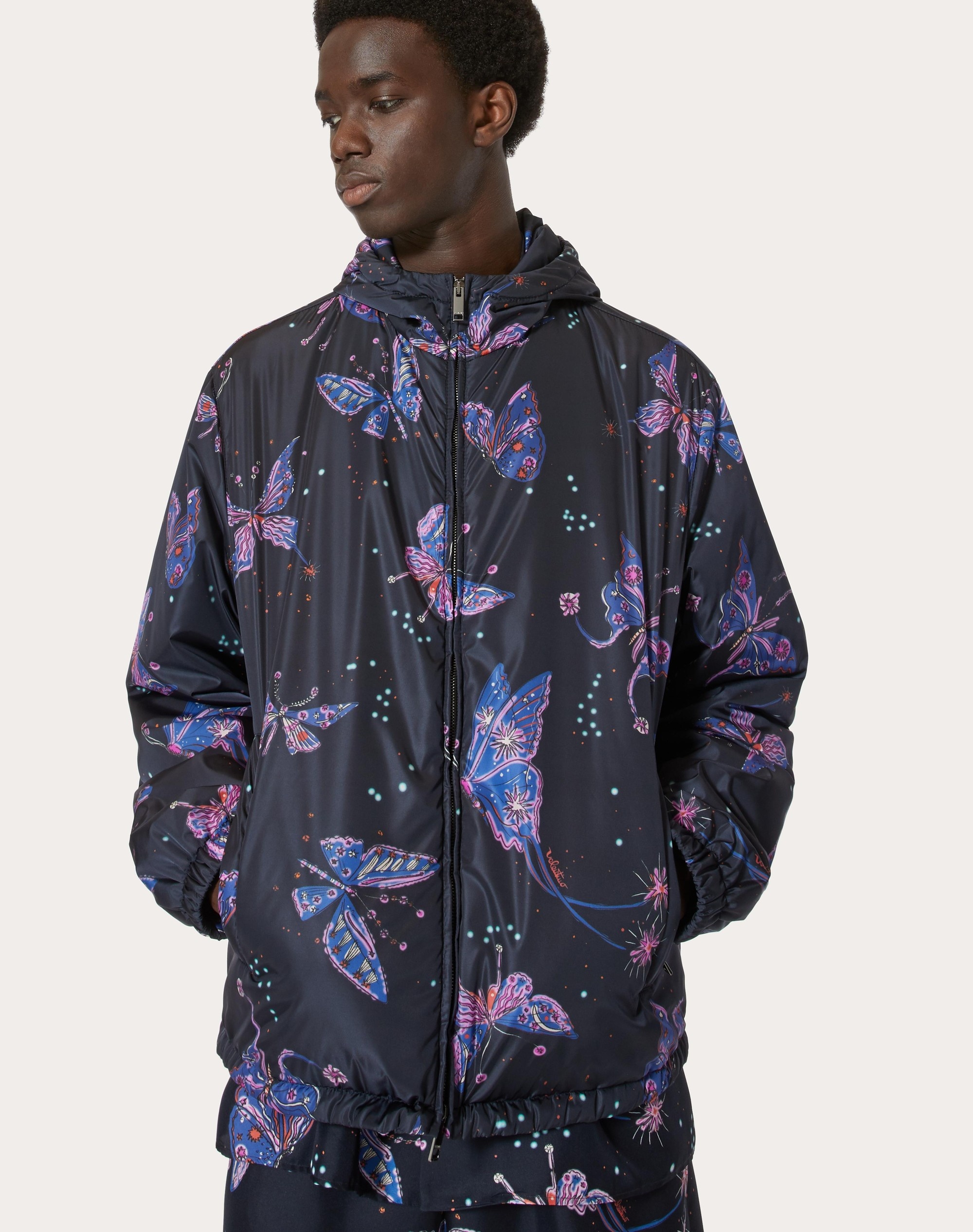 NYLON WINDBREAKER WITH VALENTINO UTOPIA BUTTERFLY PRINT - 5