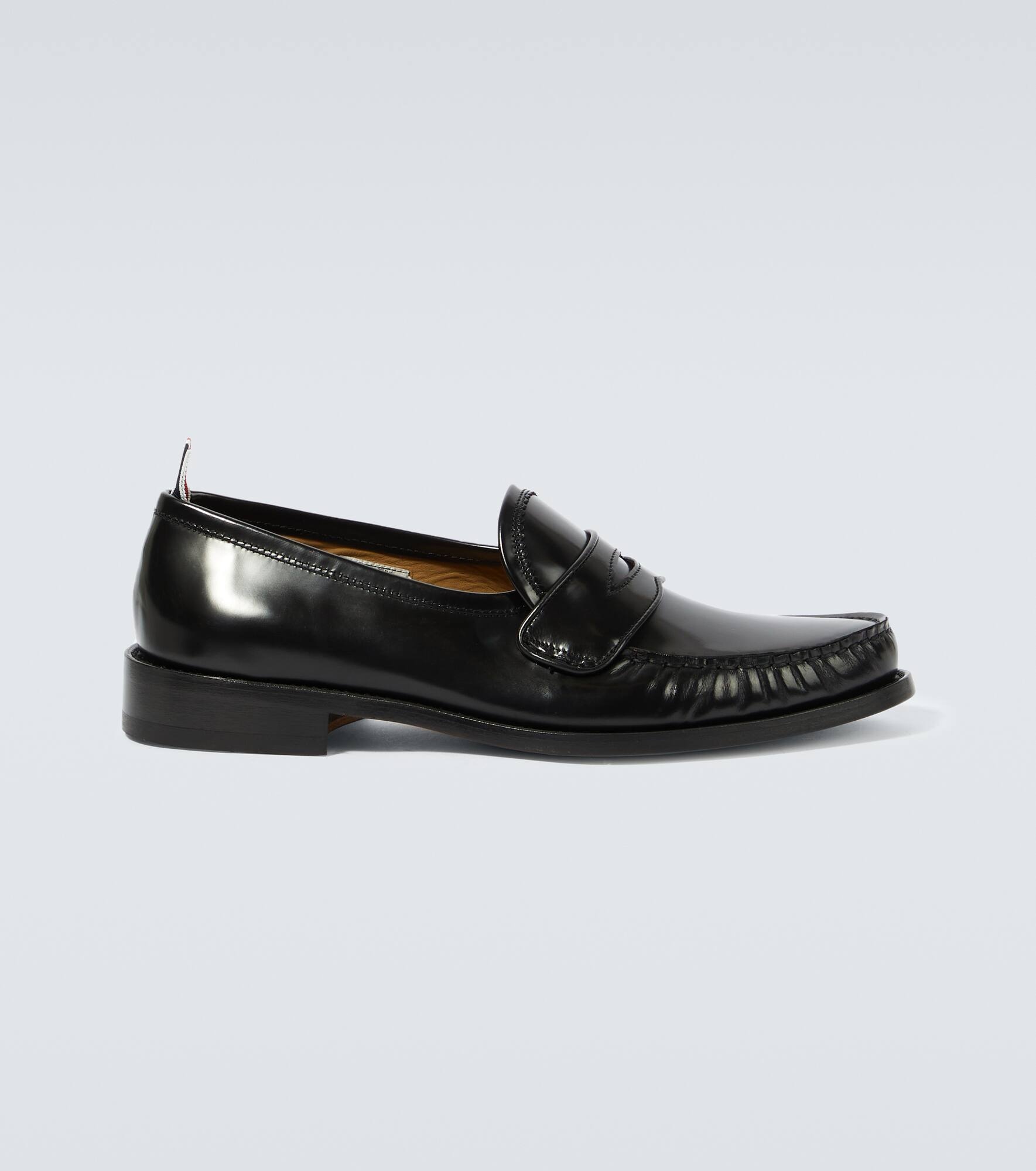 Leather penny loafers - 1