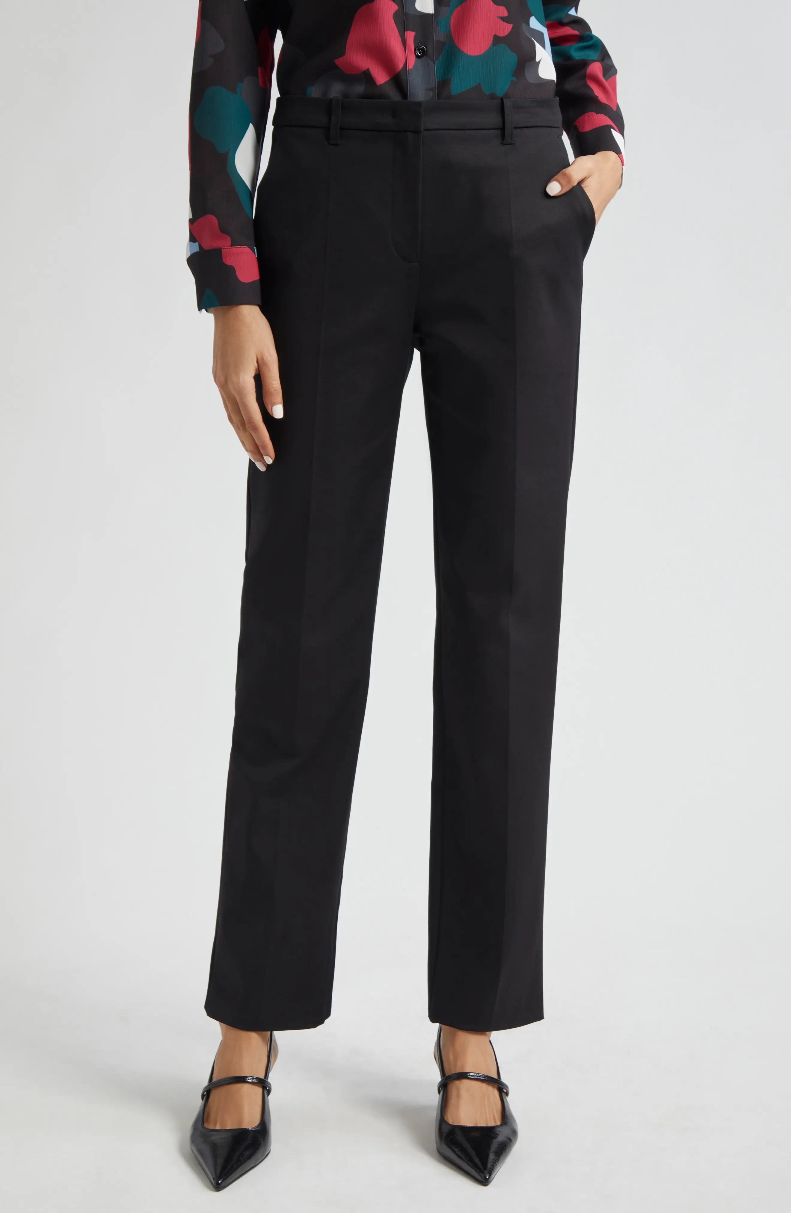 Cotton Couture Straight Leg Pants - 1