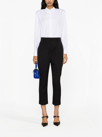 Alexander McQueen wool cropped trousers outlook
