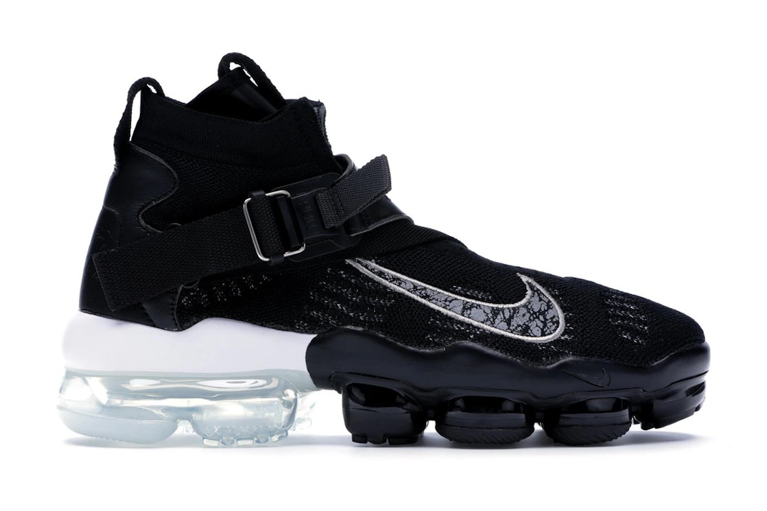 Nike Air VaporMax Premier Flyknit Black Metallic Silver White - 1