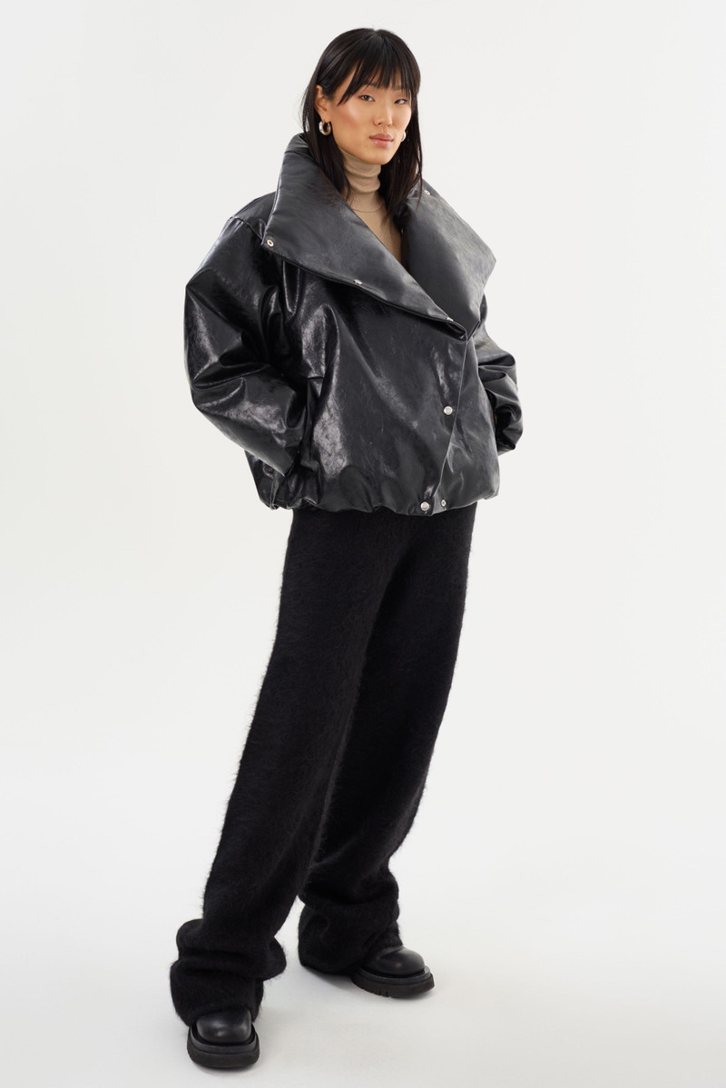 RONNIE | Faux Leather Puffer Jacket 5