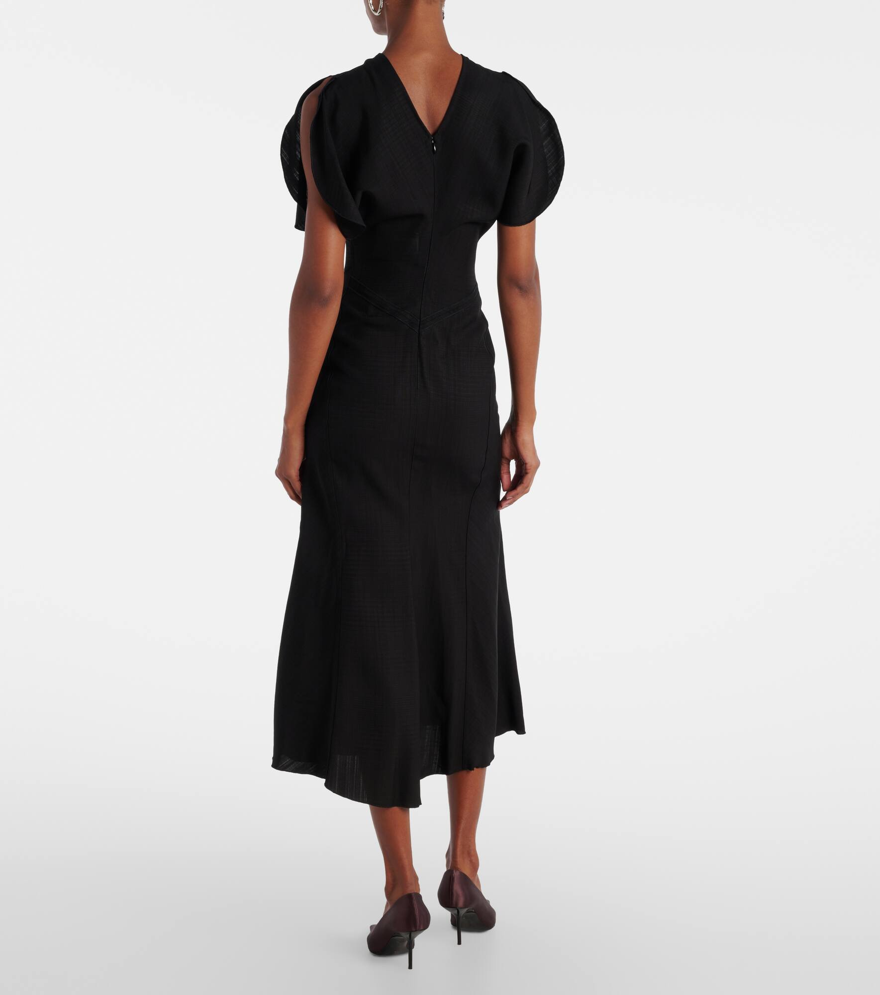 Ruched midi dress - 3