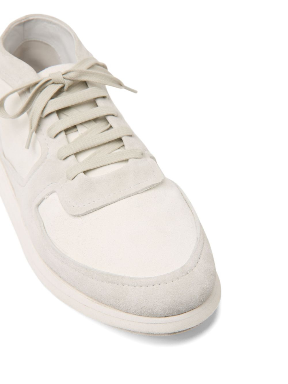 suede lace-up derby shoes - 4