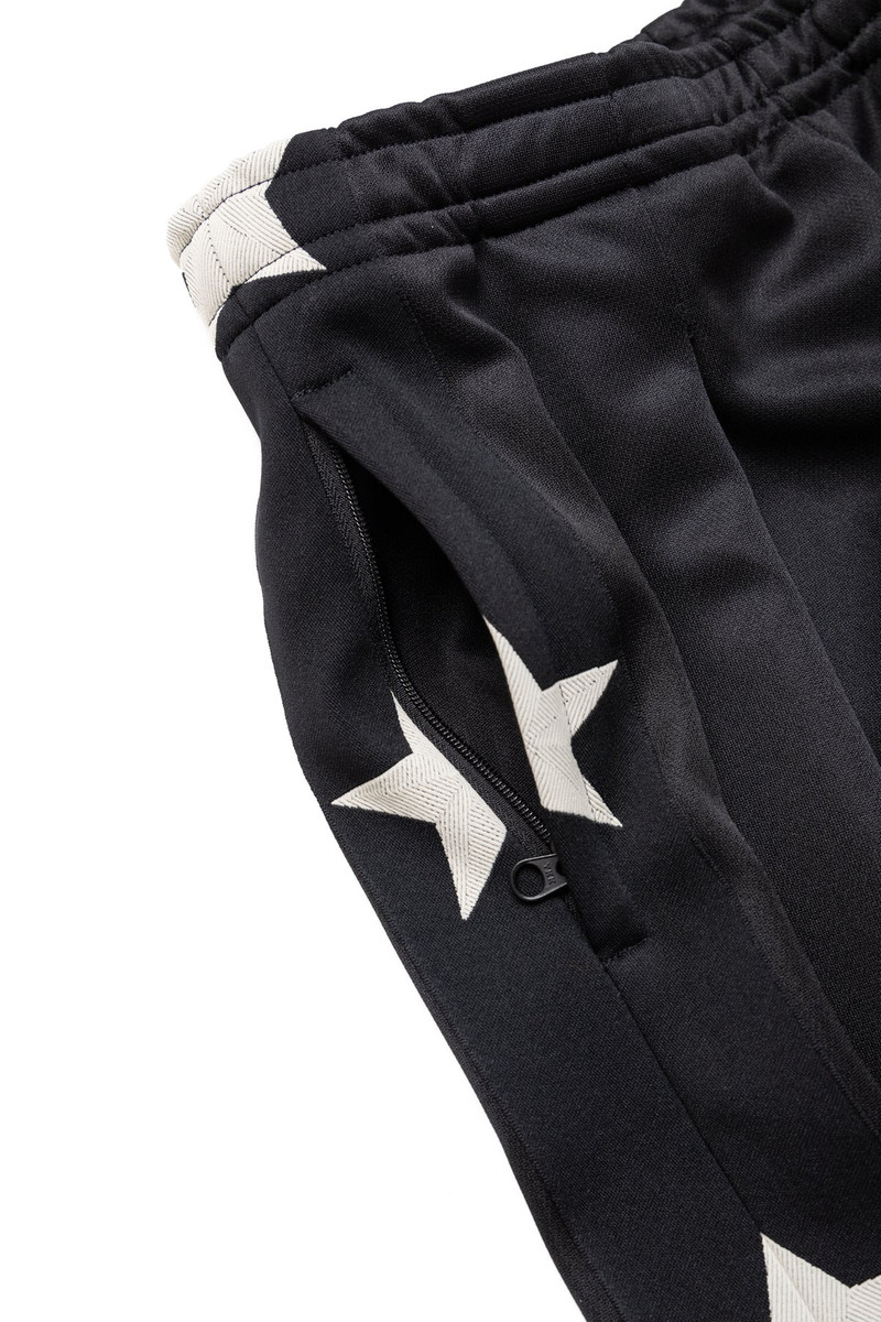 Smooth Jersey STUNT MAN & WOMAN Baggy Track Pants - Black 6