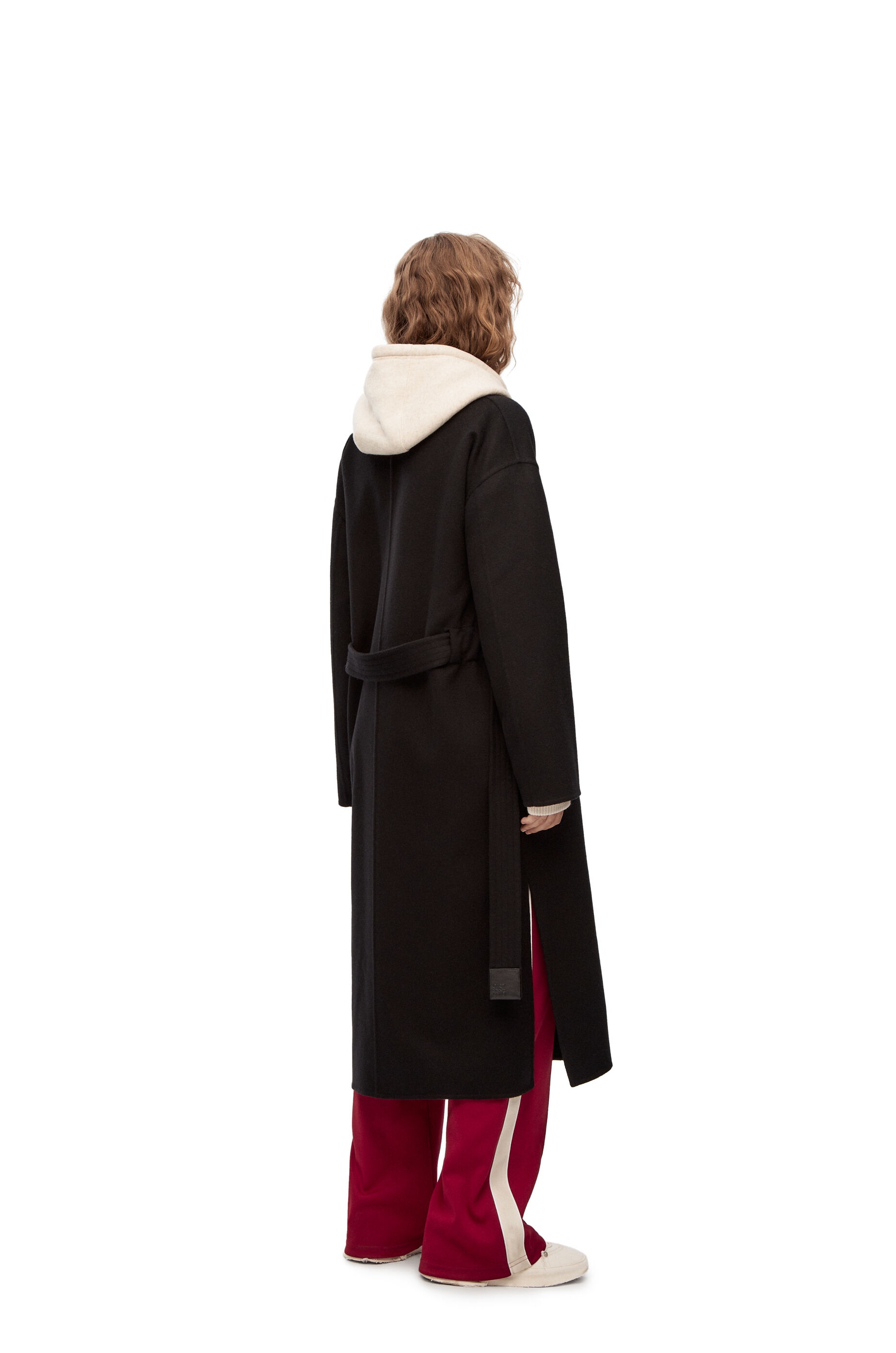 Belted coat in wool and cashmere - 4