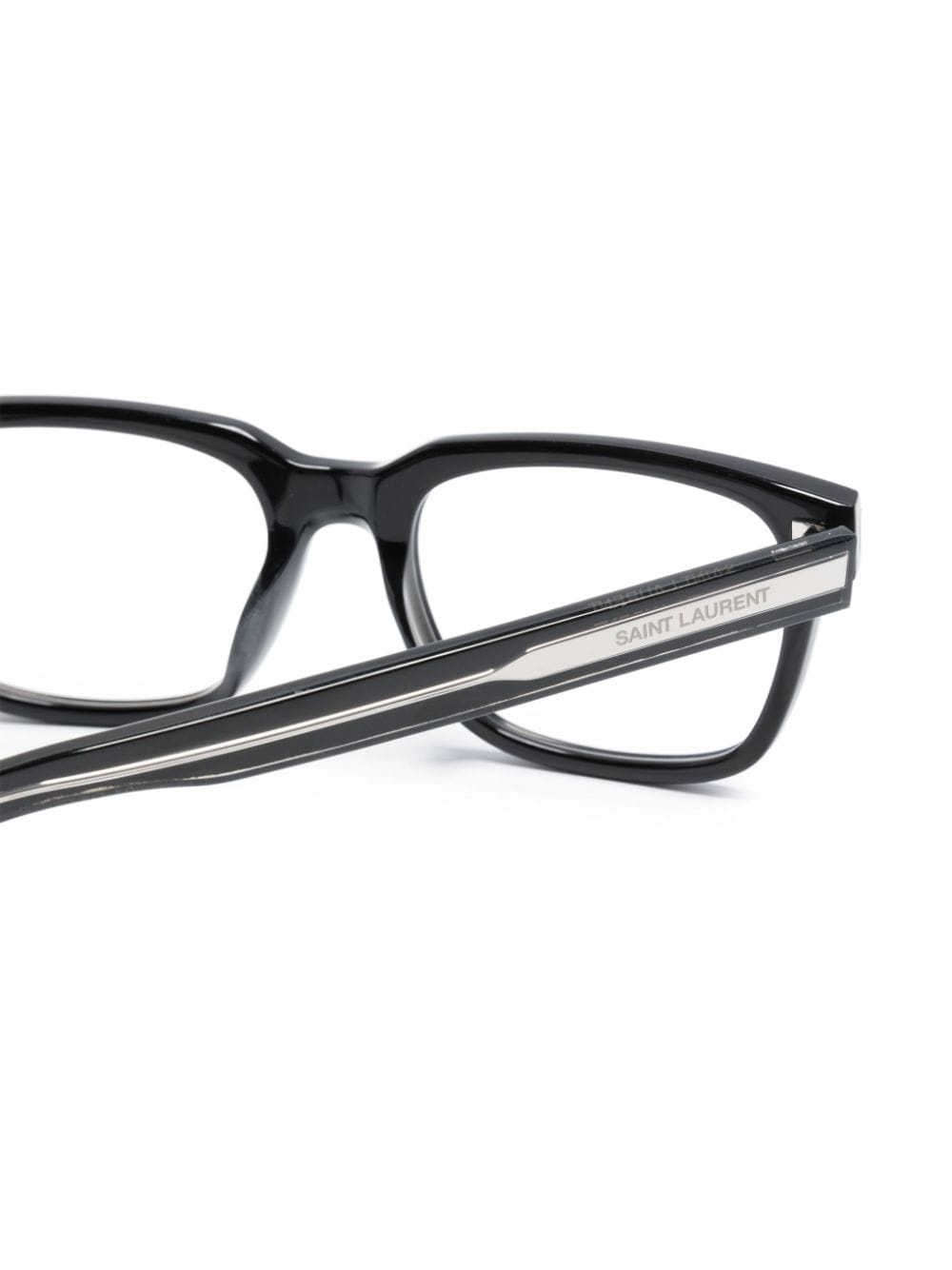 logo-engraved rectangle-frame glasses - 3