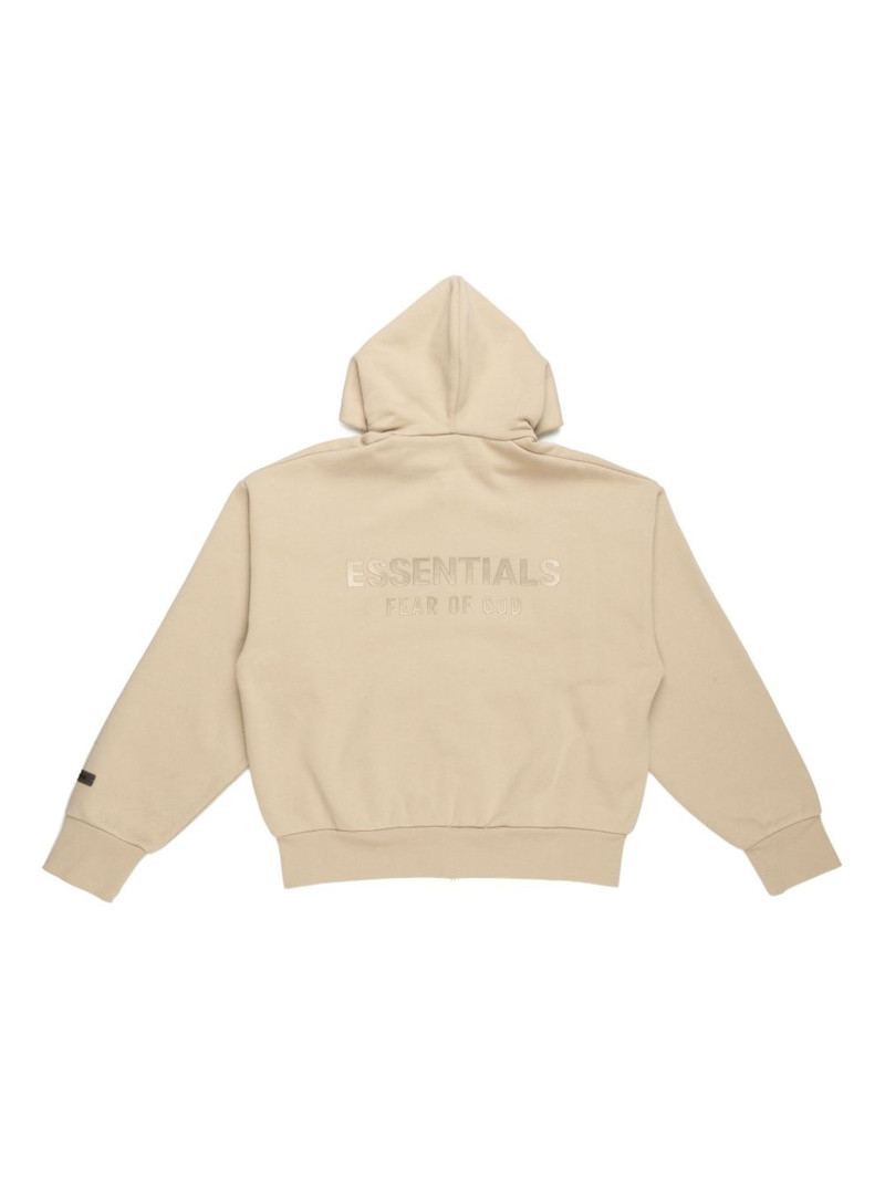 ESSENTIALS zip-up fleece hoodie outlook