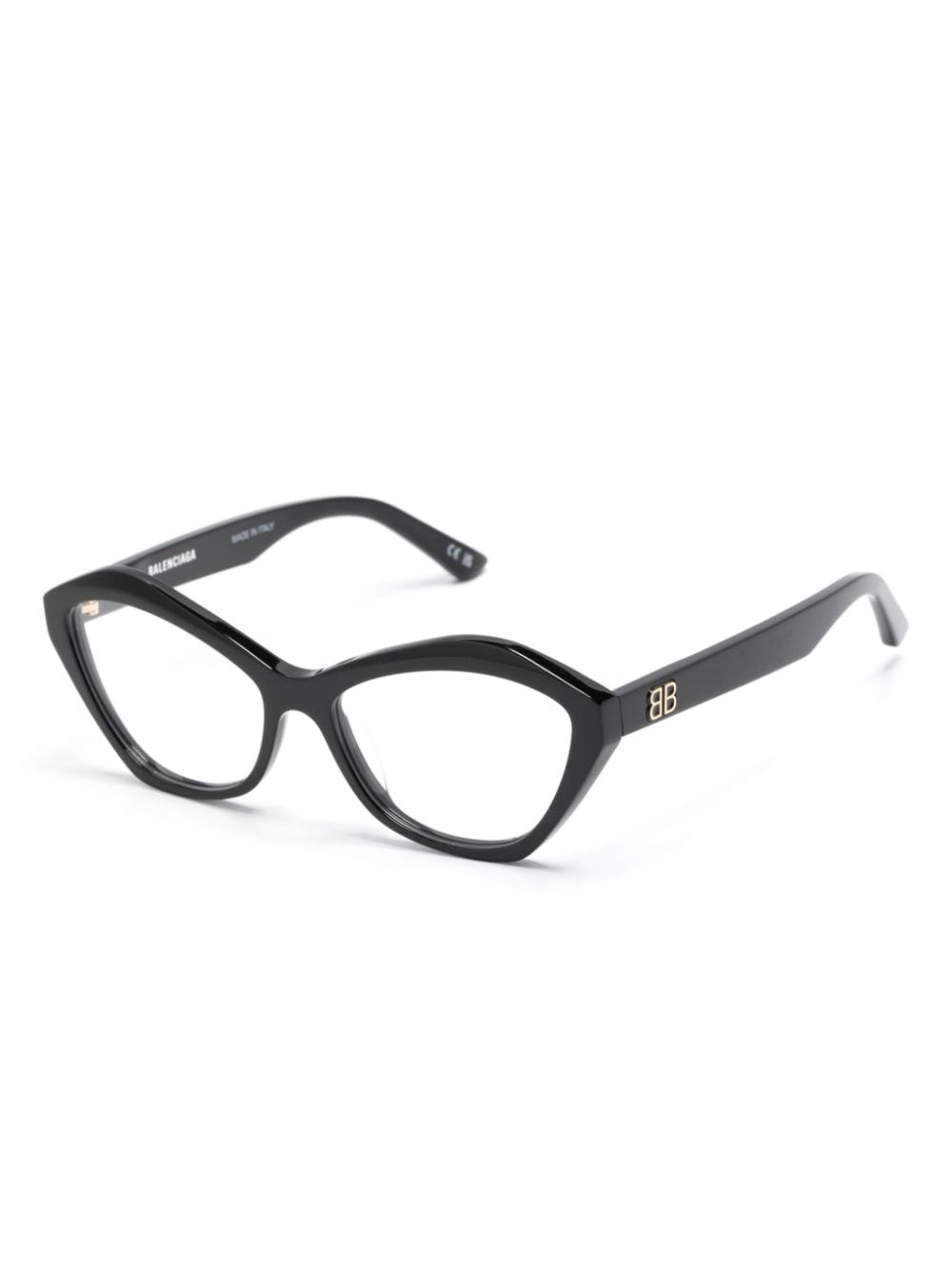 logo-plaque cat-eye glasses - 2