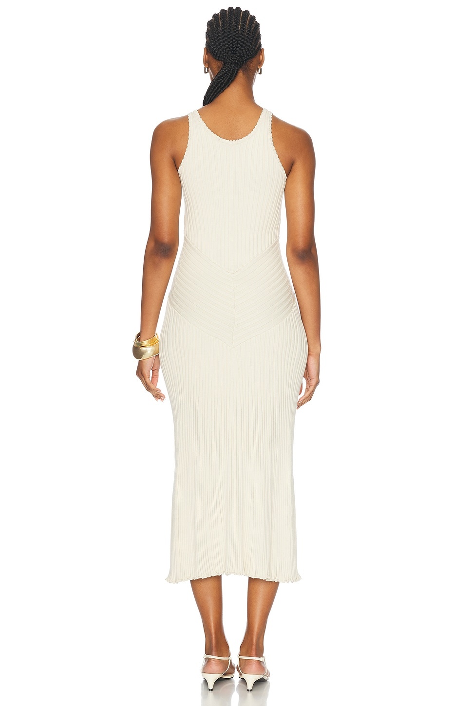 Knitted Sleeveless Dress - 3