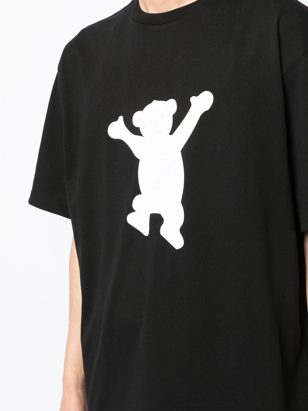 teddy bear print T-shirt - 6