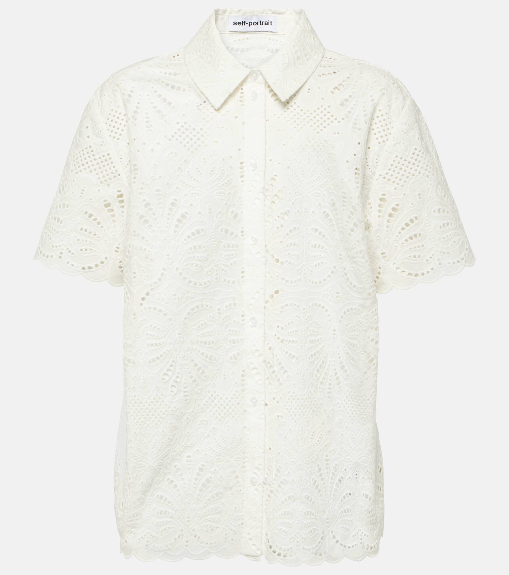 Embroidered cotton shirt - 1