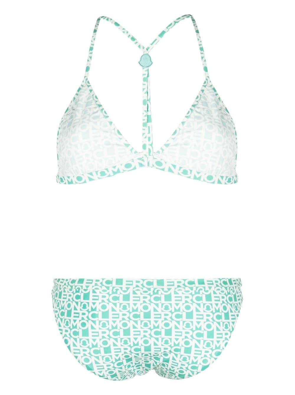 logo-print bikini - 2