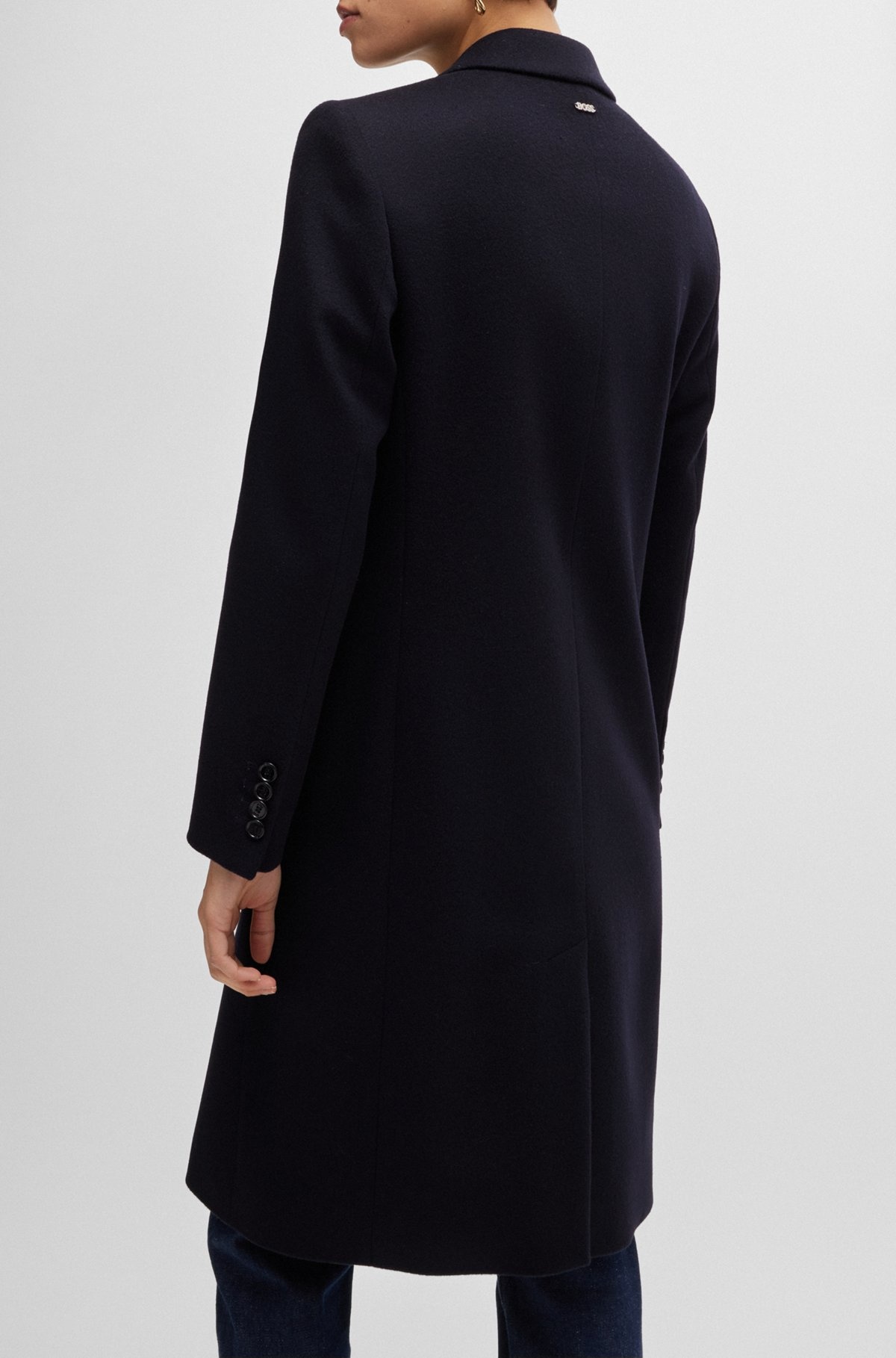 SLIM-FIT COAT IN WOOL AND CASHMERE - 6