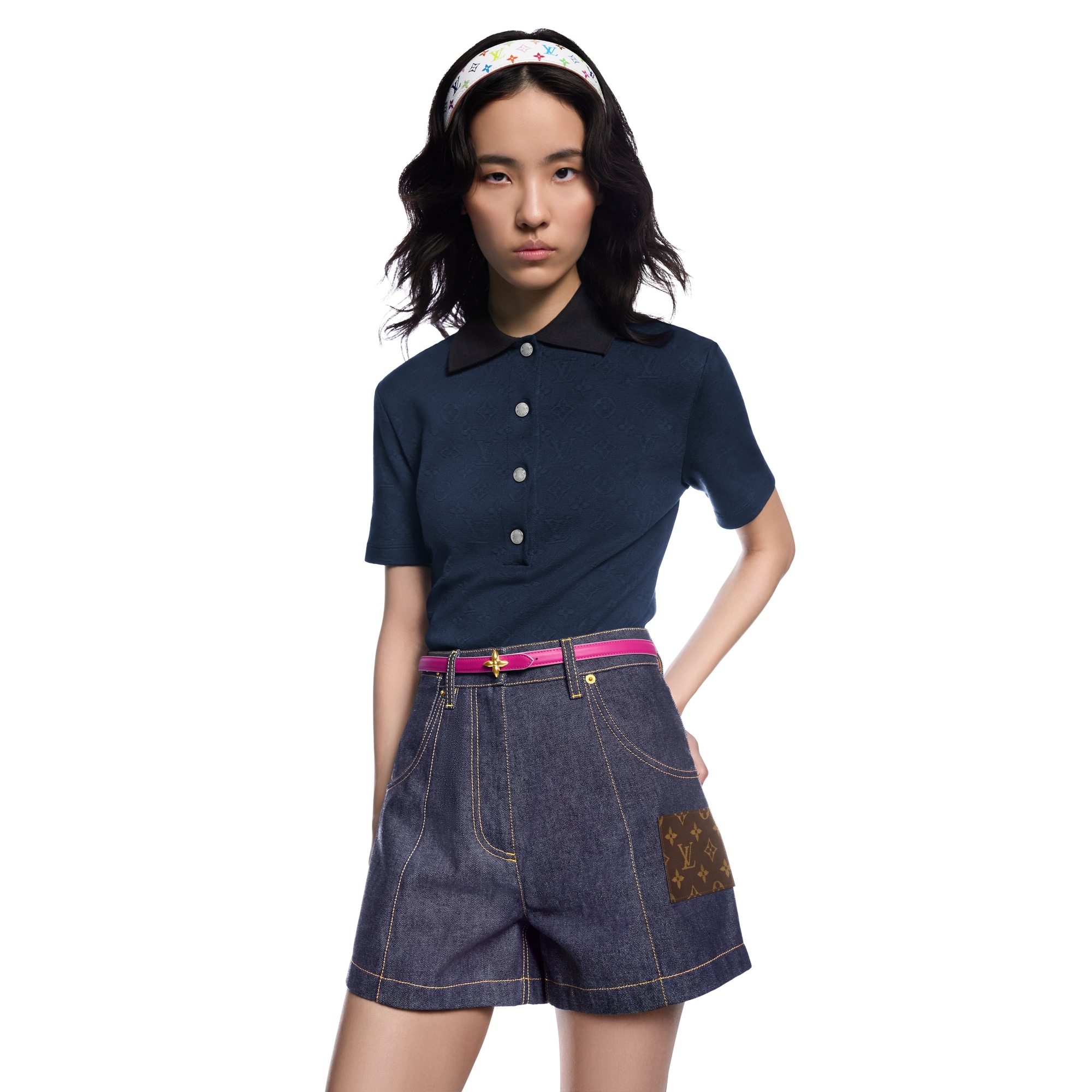 LV x TM Mini Flowergram 15mm Reversible Belt - 4