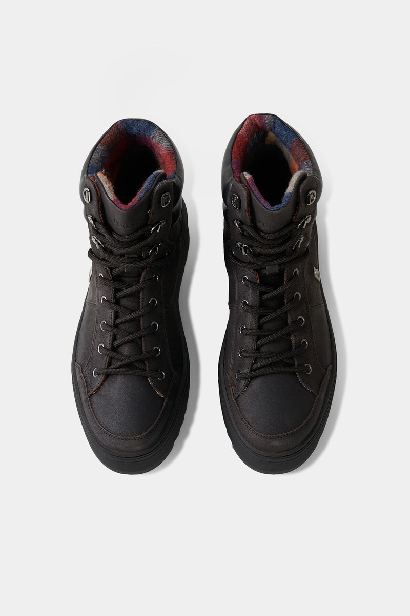 Bucharest high-top sneakers in Chocolate 5