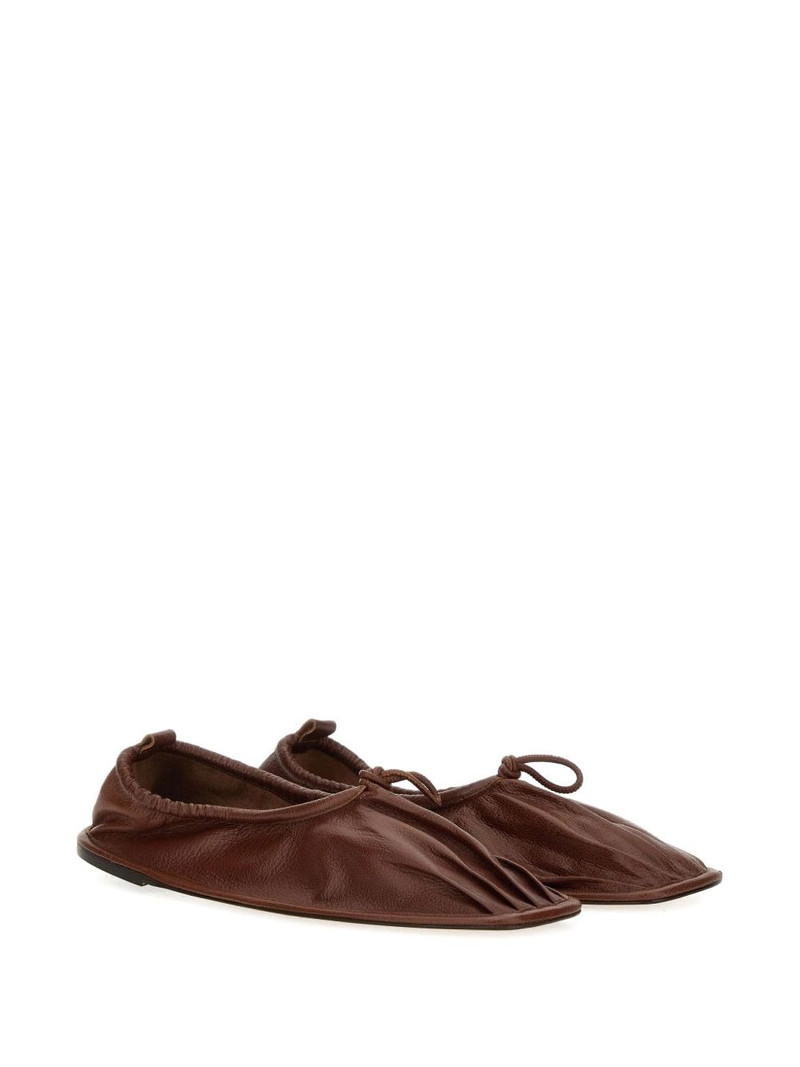 HEREU Puntera gathered leather ballet flats outlook