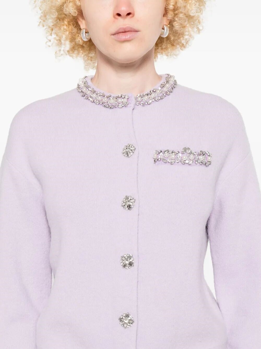 Crystal Trim Cardigan - 5