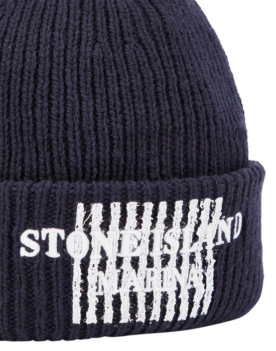 N01XC STONE ISLAND MARINA_PURE WOOL FULL RIB BLUE - 3
