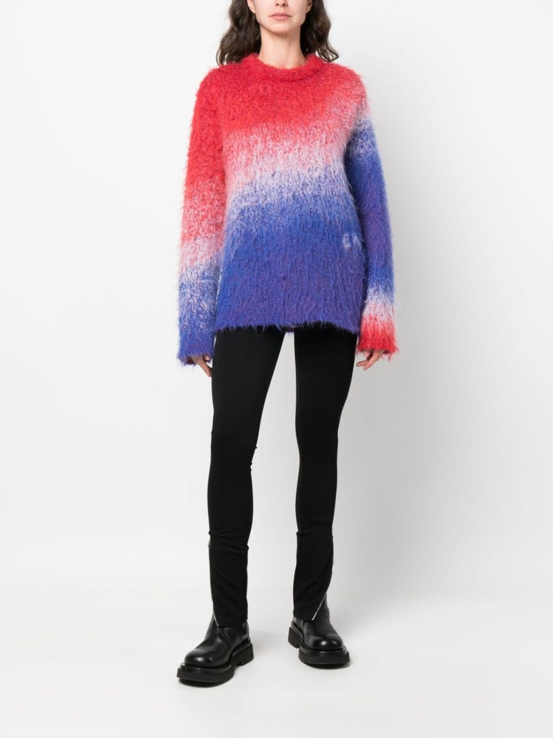 ERL ombré-effect mohair-blend jumper outlook