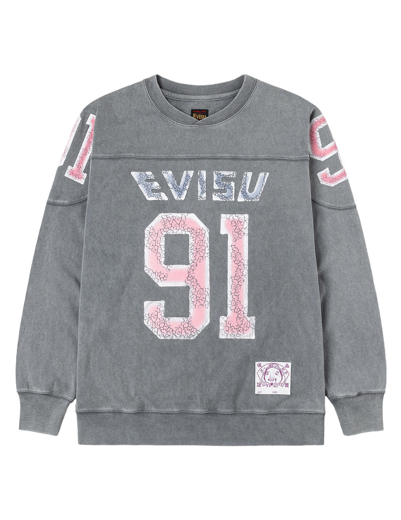 Logo and "91" Print Regular Fit Long-Sleeve T-shirt 10