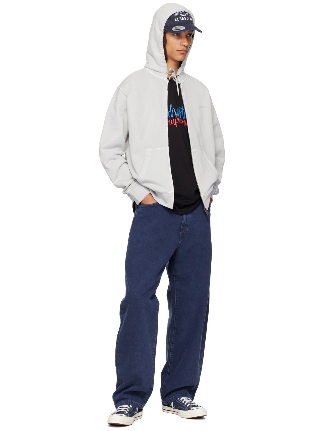 Gray Duster Script Hoodie - 4